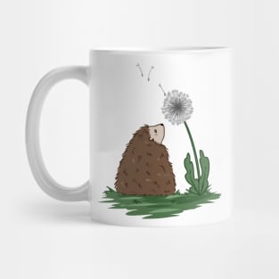 Hedgehog with Flower Mug